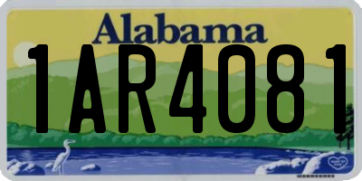 AL license plate 1AR4081
