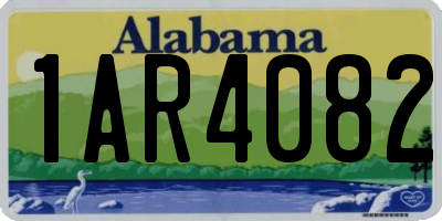 AL license plate 1AR4082