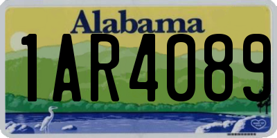 AL license plate 1AR4089