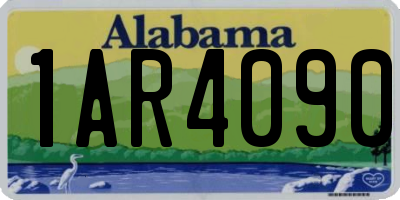 AL license plate 1AR4090