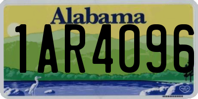 AL license plate 1AR4096