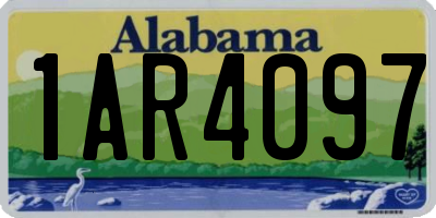 AL license plate 1AR4097