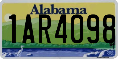 AL license plate 1AR4098