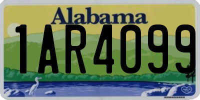 AL license plate 1AR4099