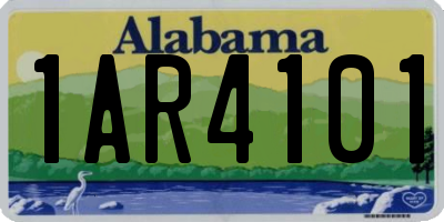 AL license plate 1AR4101