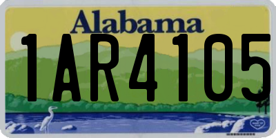 AL license plate 1AR4105