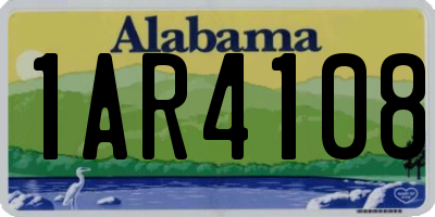 AL license plate 1AR4108