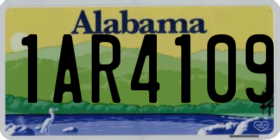AL license plate 1AR4109