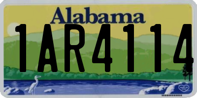 AL license plate 1AR4114