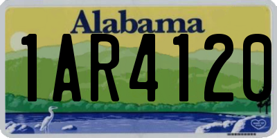AL license plate 1AR4120