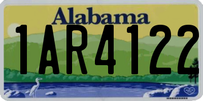 AL license plate 1AR4122