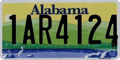 AL license plate 1AR4124