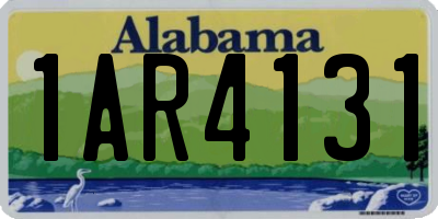 AL license plate 1AR4131