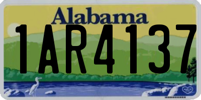 AL license plate 1AR4137