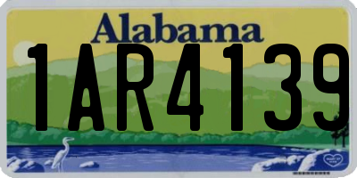 AL license plate 1AR4139