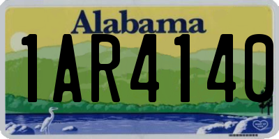 AL license plate 1AR4140