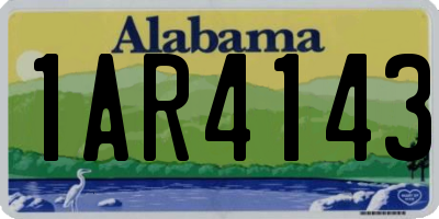 AL license plate 1AR4143