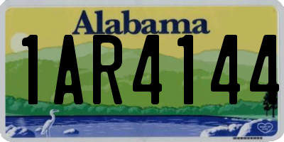 AL license plate 1AR4144