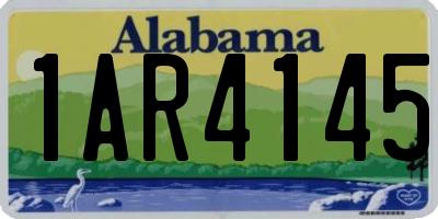 AL license plate 1AR4145