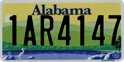 AL license plate 1AR4147