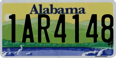 AL license plate 1AR4148