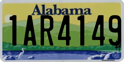 AL license plate 1AR4149