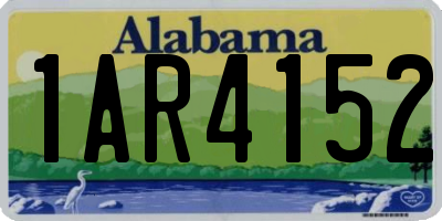 AL license plate 1AR4152