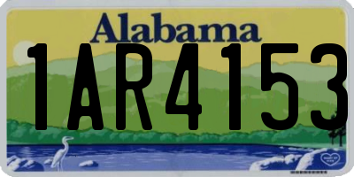 AL license plate 1AR4153