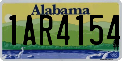 AL license plate 1AR4154