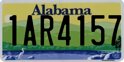 AL license plate 1AR4157