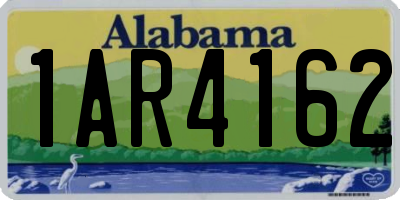 AL license plate 1AR4162