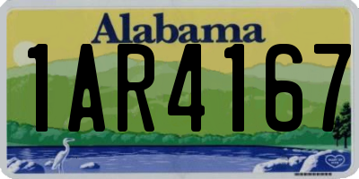 AL license plate 1AR4167