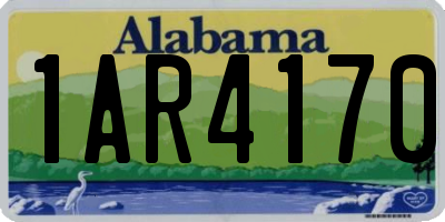 AL license plate 1AR4170