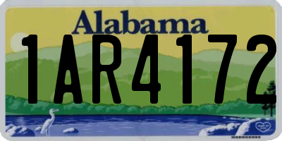 AL license plate 1AR4172