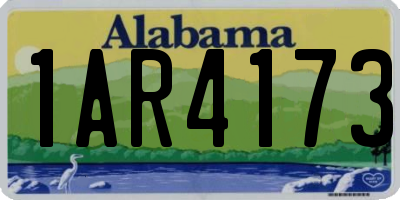 AL license plate 1AR4173