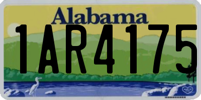 AL license plate 1AR4175
