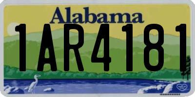AL license plate 1AR4181
