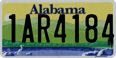 AL license plate 1AR4184