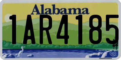AL license plate 1AR4185