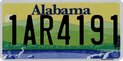 AL license plate 1AR4191