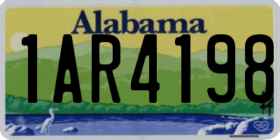AL license plate 1AR4198