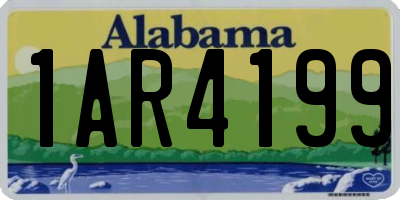 AL license plate 1AR4199