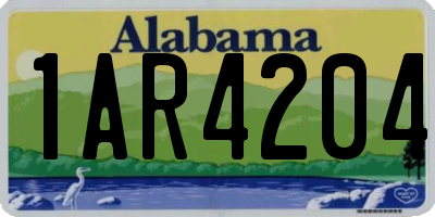 AL license plate 1AR4204
