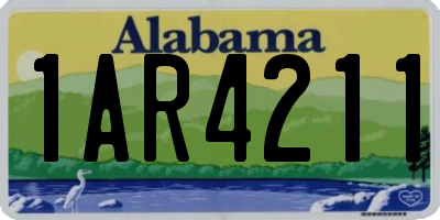 AL license plate 1AR4211