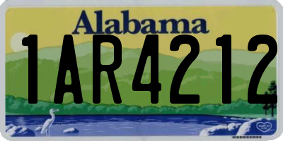AL license plate 1AR4212