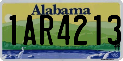 AL license plate 1AR4213