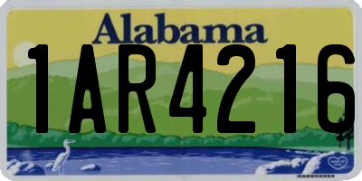 AL license plate 1AR4216