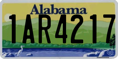 AL license plate 1AR4217