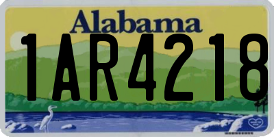 AL license plate 1AR4218