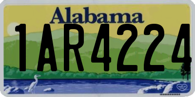 AL license plate 1AR4224
